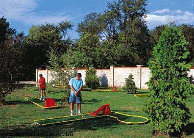 Minigolf in Szent Hubertusz castle hotel - Hungary - Sobor