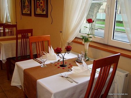 Przyjazna restauracja Hotelu Platan w Szekesfehervarze