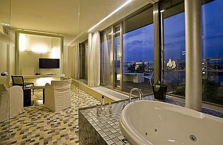 Suite deluxe sur la rive du Danube á L'hôtel Lanchid 19 á 4 étoiles á Budapest - hôtels hongrois á 4 étoiles