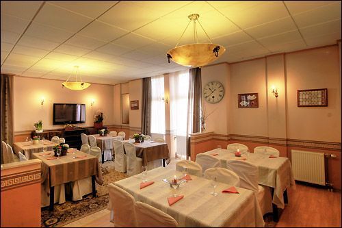 Le restaurant de l'hotel Irottkő de Kőszeg en Hongrie