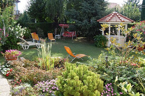 Wellness Hotel Kakadus schönes Gartenland, japanischer Garten in Keszthely