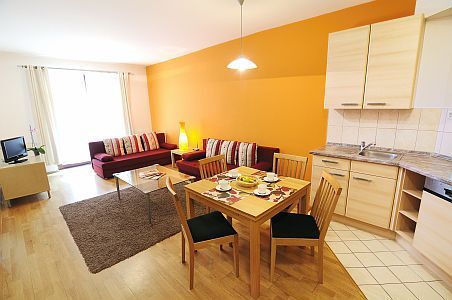 Comfort Apartments con cocina, cuarto de baño, dormitorio en el centro de Budapest