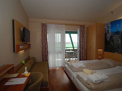 Cameră deluxe la Hotelul Vulkan Resort din Celldömölk