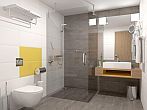 Belle nouvelle salle de bain à Lenti au Thermal Hotel Balance