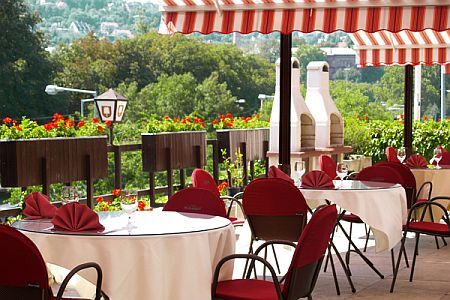 Panoramic view of Budapest Hotel - Terrace Café Restaurant of Hotel Budapest City Hotel  - 4-star hotel in Budapest - 4 star Hotels in Budapest, Danubius hotels Hungary