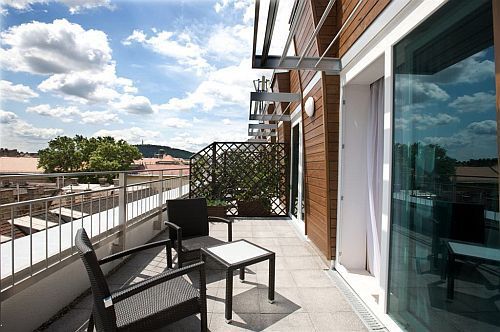 Hotel Museum Budapest - Terraza con panorama de la ciudad