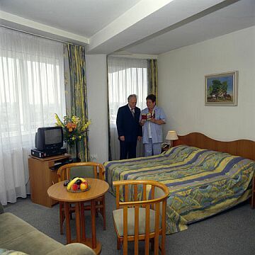 ウエルネスサ―ビスもあるホテル。東ハンガリ―の首都