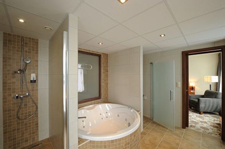 Chambre d'hôtel avec jacuzzi á Szeged dans l'Htel Forras de bien-être et de conférence