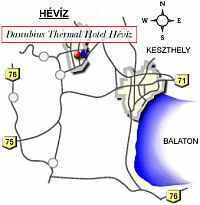 Heviz - Map - Thermal hotel Heviz